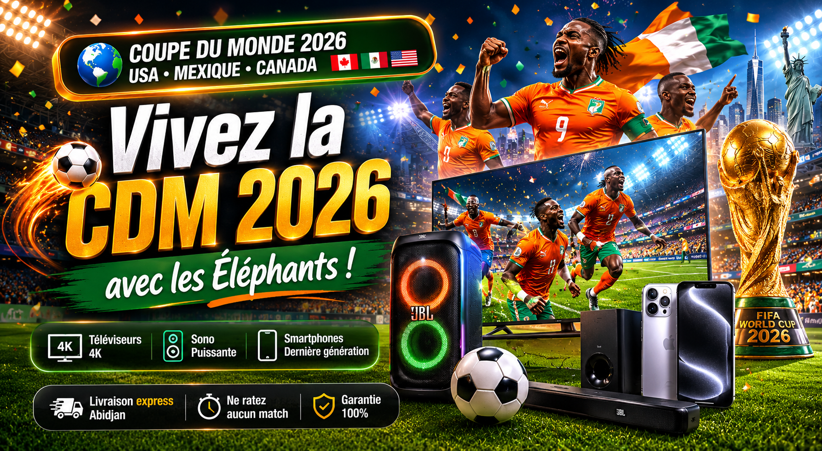 🌎 COUPE DU MONDE 2026 - USA · MEXIQUE · CANADA 🇨🇦🇲🇽🇺🇸