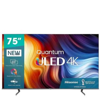 Hisense Smart TV DLED - 75'' 4K Ultra HD - VIDAA - Noir - Garantie 06 Mois