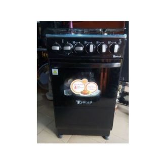 YUCEL Gazinière 4 Feux Inox Avec Four A 2 Niveau - Garantie 03 Mois