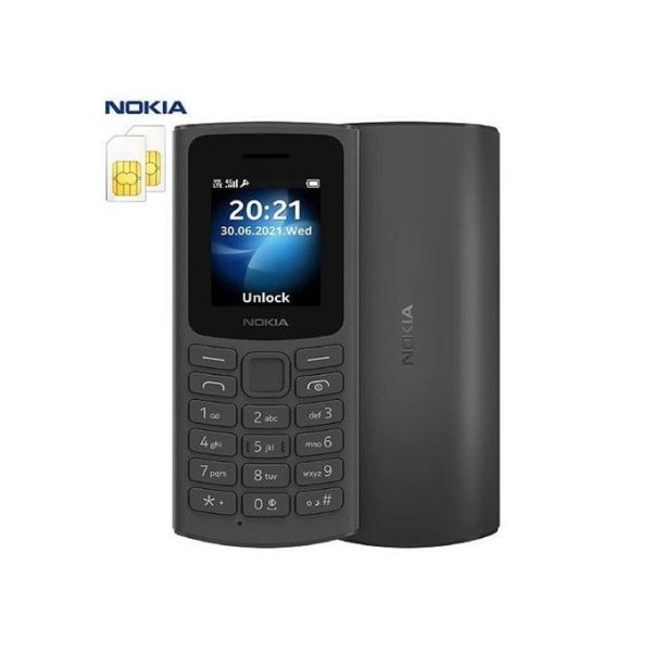 Nokia 105- 1.8'' 1020 Mah Radio FM Dual SIM Torche - Noir -Garantie 30 Jours
