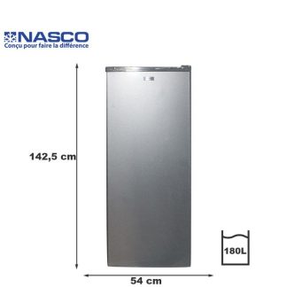 Nasco Congélateur Vertical NASD1-226FL - 180 Litres - 6 Tiroirs - Garantie 06 Mois