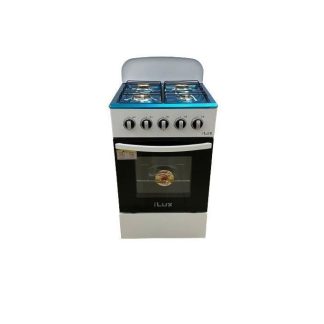 Ilux Cuisinière - Gaz 4 Feux LXG-55W - Garantie 06 Mois