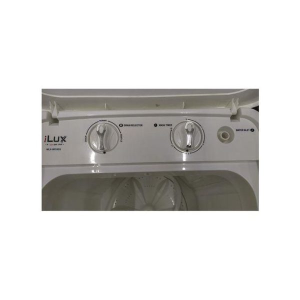 Ilux Machine à Laver Semi-Auto - 8Kg - LX-8010GS - Blanc - Garantie 06 Mois – Image 3