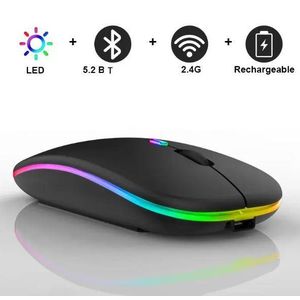 Djok - Souris Sans Fil LED 2.4G Rechargeable - Bluetooth
