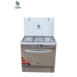 STARTECH Cuisinière à Gaz SSGCPRO-8060-S / 5 feux Avec Four