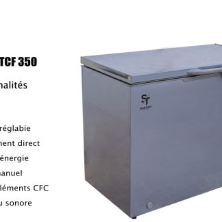 STARTECH Congélateur Horizontal 350L- Gris - Garantie 12 Mois