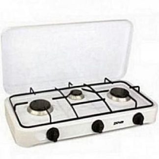 ZOYA RÉCHAUD A GAZ 3 FEUX AVEC FERMETURE- Allumage Manuel- JK-003SB