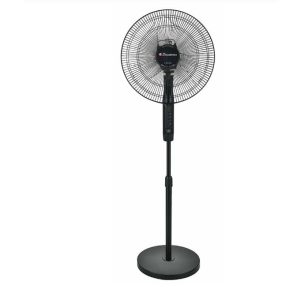 Binatone Ventilateur sur pied 16" Ultra Silencieux 50W - A-1691 MK2 - Puissant & Discret - Noir Élégant - Garantie 30 Jours