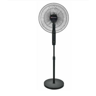 Binatone Ventilateur sur pied 16" Ultra Silencieux 50W - A-1691 MK2 - Puissant & Discret - Noir Élégant - Garantie 06 Mois