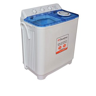 Binatone Machine À Laver - 8Kg - Semi-Automatique - Blanc/Bleu
