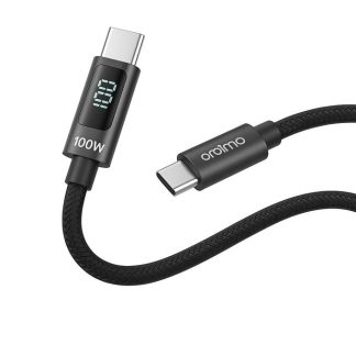 Oraimo Câble USB-C 100W – Charge Ultra Rapide Affichage Digital (1.2m)
