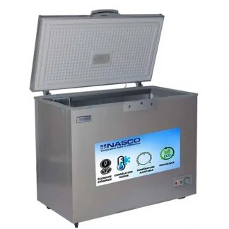 Nasco Congélateur Horizontal- NAS-350FL-DB - 350L (250L Net) -1 Porte - Gris - Garantie 06 Mois