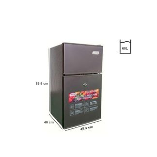 SMART TECHNOLOGY Réfrigérateur 2 Portes DFRST Smart- 60L - STR-75H - Gris - Garantie 06 Mois