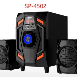 ALITOP Woofer SP-4502 Home Cinéma – Chaîne HI-FI – Orange/Noir - Garantie 03 Mois