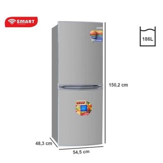 SMART TECHNOLOGY Réfrigérateur Combiné (STCB-277H) – 186 Litres