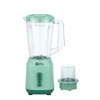 Mixeur ATL-BL2026G 1,5L – 350W, Lames Inox, Broyeur, 3 Vitesses + Pulse, Plastique Résistant – Couleur Verte