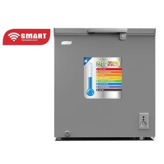 SMART TECHNOLOGY Congélateur Horizontal Smart Modèle_ STCC-215M - 142 L - Gris /Avec Grille Arrière - 12 Mois De Garantie