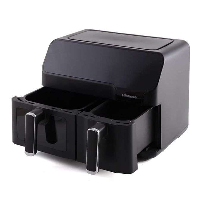 Hisense Friteuse Double Air - H08AFBK2S1 - 8L(4L+4L) - Digital - Circulation D'Air Chaud - Noir - 8 Programme De Friture - Garantie 03 Mois – Image 2