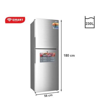 SMART TECHNOLOGY Réfrigérateur Combiné 230L (STCB-308) – Gris