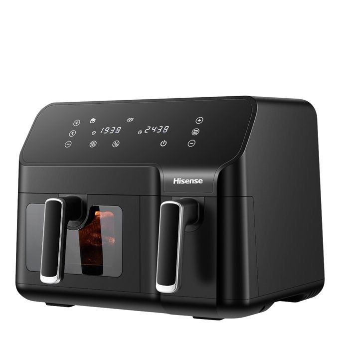 Hisense Friteuse Double Air - H08AFBK2S1 - 8L(4L+4L) - Digital - Circulation D'Air Chaud - Noir - 8 Programme De Friture - Garantie 03 Mois – Image 4