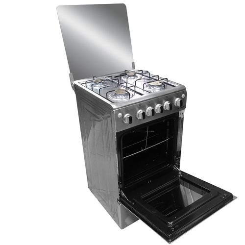 SMART TECHNOLOGY Cuisinière - Gaz 4 Feux Avec Four -Allumage Automatique- STC-5050I - 50 X 50 Cm - Inox - Garantie 6 Mois – Image 2