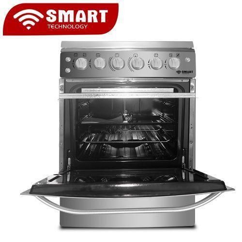 SMART TECHNOLOGY Cuisinière 4 Feux Automatique Avec FOUR 60x60 SMART(STC-6060SC) -INOX- Garantie 6 Mois – Image 2