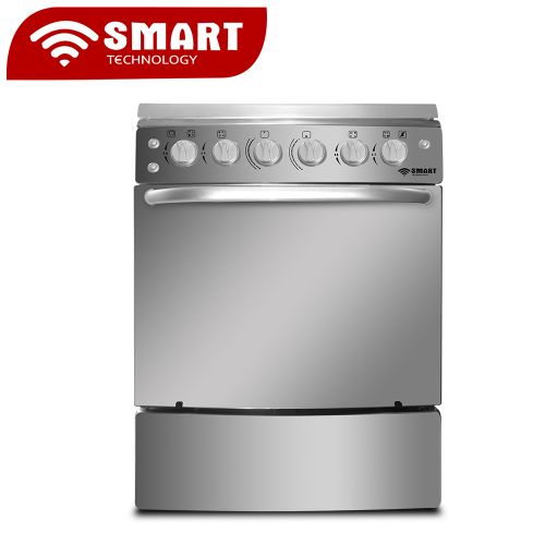 SMART TECHNOLOGY Gazinière 4 Feux Avec Four - Allumage Automatique - STC-6060C - Inox - Garantie 6 Mois – Image 2