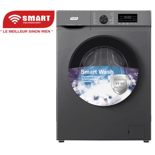 SMART TECHNOLOGY Machine à Laver - STML-6H - Gris - 6KG- 1850W- Automatique -Inverter - Garantie 6 mois