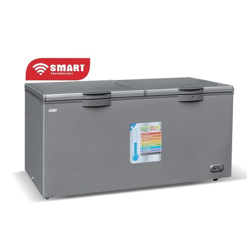 SMART TECHNOLOGY Congélateur Horizontal - 600 Litres - STCC-720 - Avec Grille à L'Arrière/ Gris - 12 Mois De Garantie