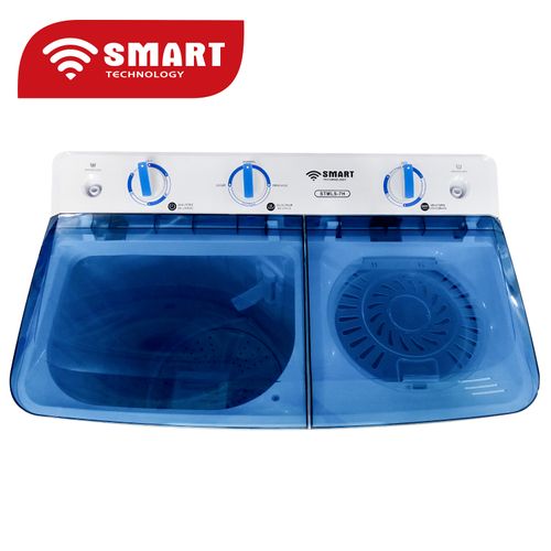 SMART TECHNOLOGY Machine à Laver Double Bac -Semi-Auto STMLS-7H- 7Kg - Bleu-blanc - Garantie 3 Mois – Image 2