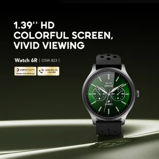 Oraimo Watch 6R OSW-823 Smart Watch – Écran 1.39” Full Touch – Bluetooth 5.3 – 7 Jours d’Autonomie – IP68