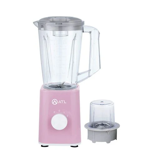 Mixeur ATL-BL2083P 1,5L – 350W, Lames Inox, Broyeur, 2 Vitesses + Pulse, Plastique Résistant – Couleur Rose