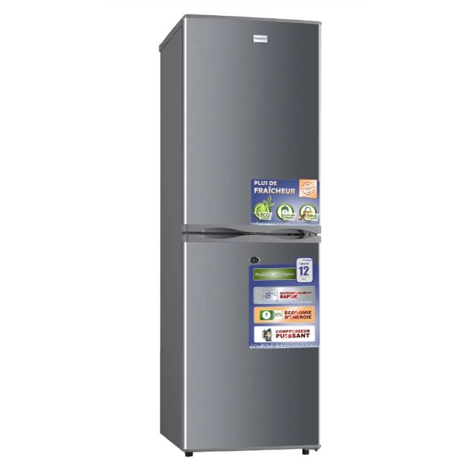 Nasco Réfrigérateur Combiné KNASD2-225 - 146 Litres - 3 Tiroirs - ECO ENERGIE - Garantie 6 mois
