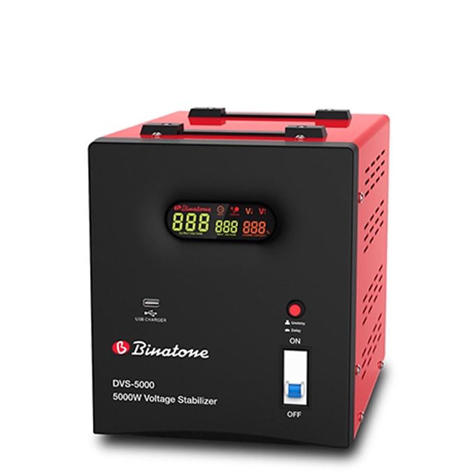 Binatone Stabilisateur/Régulateur Automatique De Tension DVS-5000 - Noir