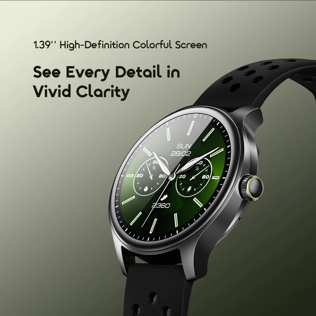 Oraimo Watch 6R OSW-823 Smart Watch – Écran 1.39” Full Touch – Bluetooth 5.3 – 7 Jours d’Autonomie – IP68 – Image 2