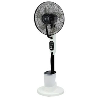 ATL Ventilateur Sur Pied - ATLVENT-1609RW - 16" - Air Cooler - Telecommande - 05 Helices - 3 Vitesses - 220V - 50 Hz - 75W - Blanc-Noir - 01 Pcs - Crt