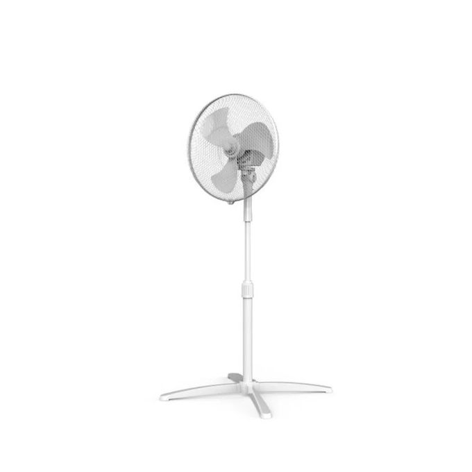 Midea Ventilateur A Pied -FS40-21M / 16''/ 3 Vitesses / 3 Helices/ Blanc/ 40W / 220-240V