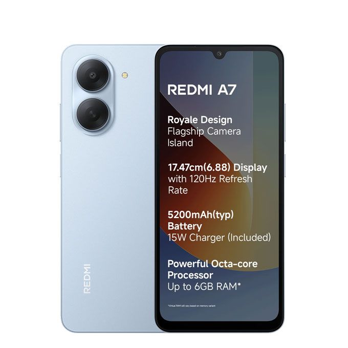 Xiaomi Redmi A7 - 6.88" - 2SIM - 4G - 8/13 Mpx - 3/64 Go - Garantie 12 Mois